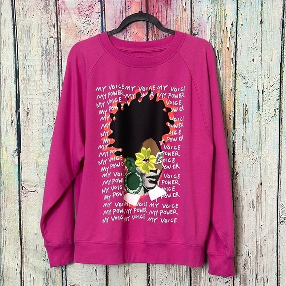 Target Hot Pink Black History Collection Graphic Sweater - Picture 1 of 7